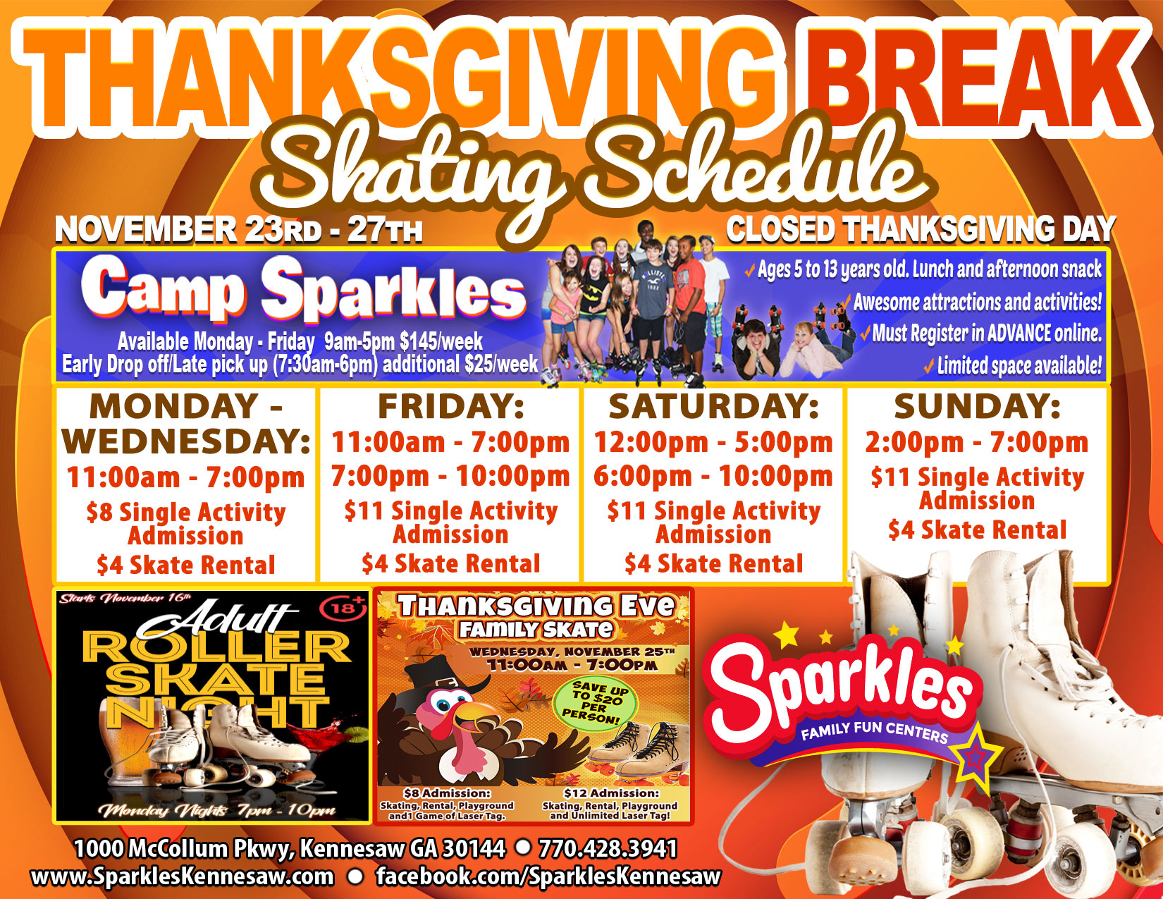 Events, Family Fun Kennesaw, GA Sparkles Skating Center